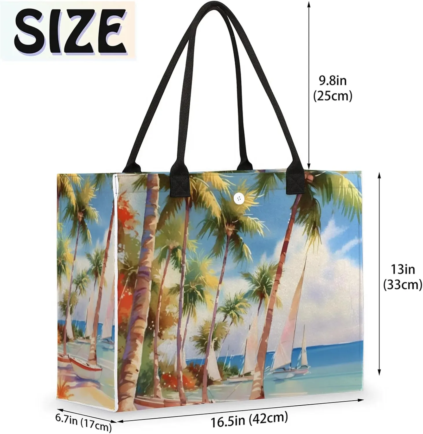 Tote Bag for Women Reusable Canvas Shoulder Bag