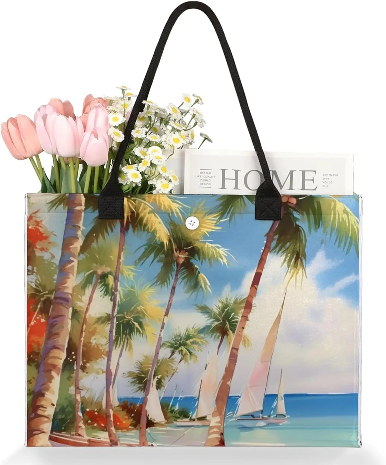 Tote Bag for Women Reusable Canvas Shoulder Bag