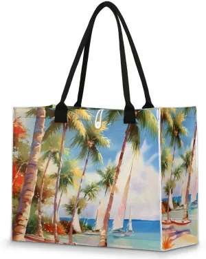 Tote Bag for Women Reusable Canvas Shoulder Bag