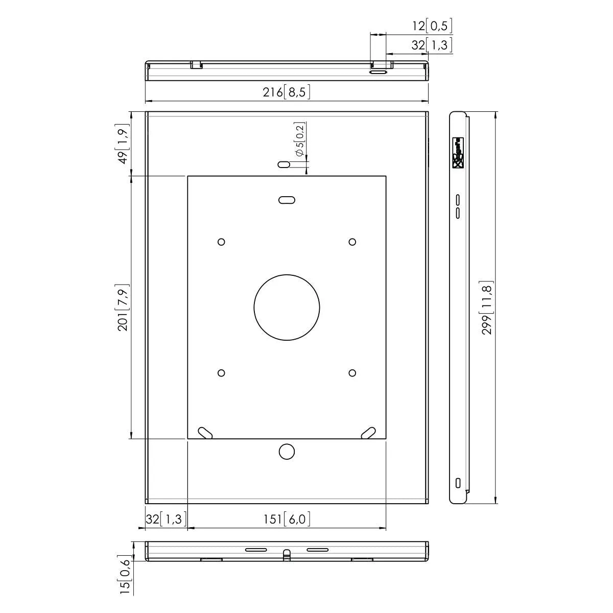 Vogels PTS 1213 TabLock for iPad (2018), iPad Air 1, 2 and iPad Pro 9.7