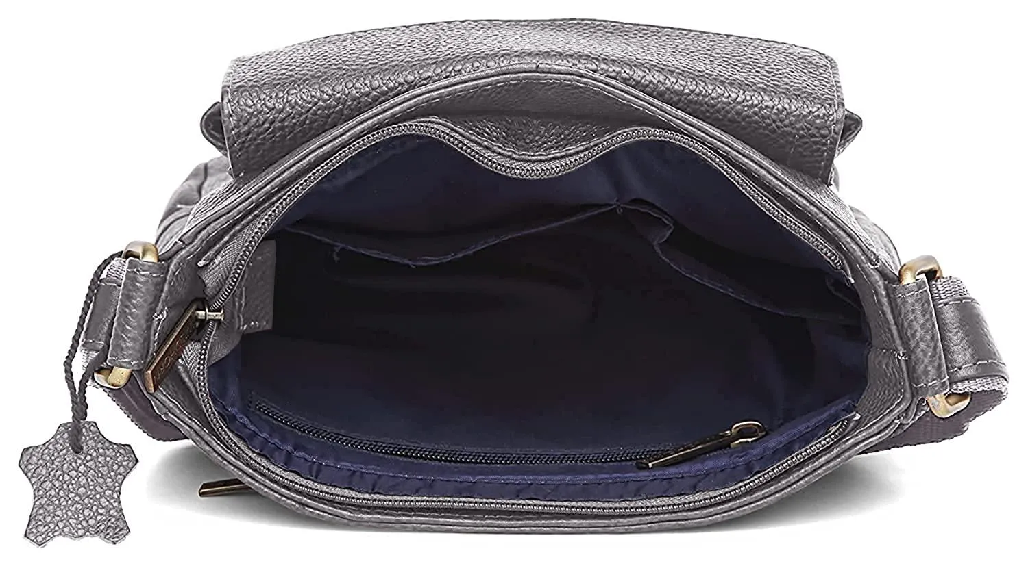WILDHORN Leather Sling Messenger Bag for Men. DIMENTION : L-8 inch W-3 inch H-9 inch