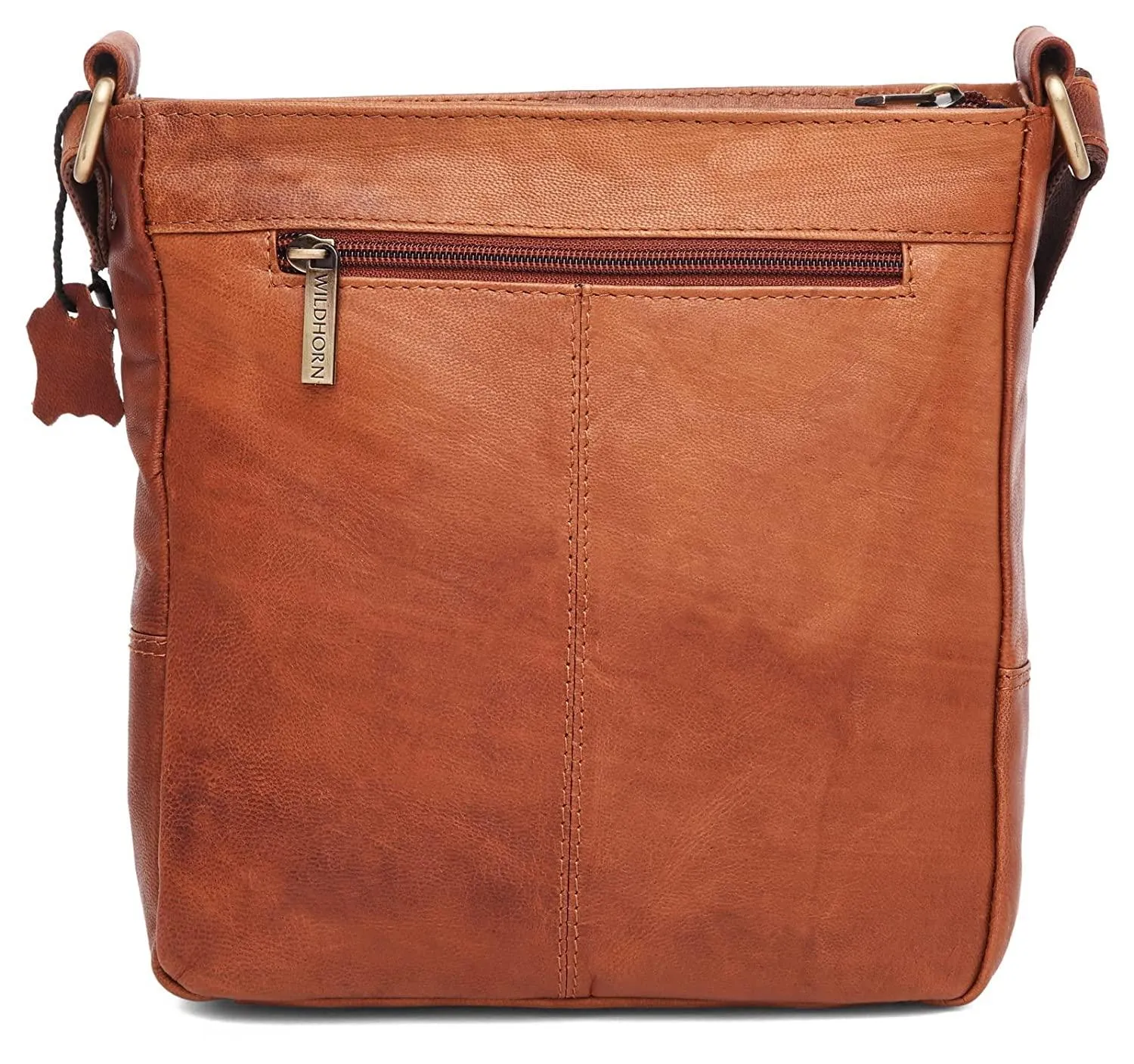 WILDHORN Leather Sling Messenger Bag for Men. DIMENTION : L-8 inch W-3 inch H-9 inch