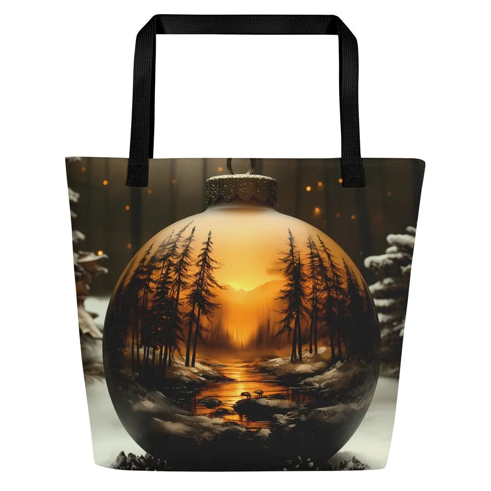 Winter Radiance - Large Tote Bag