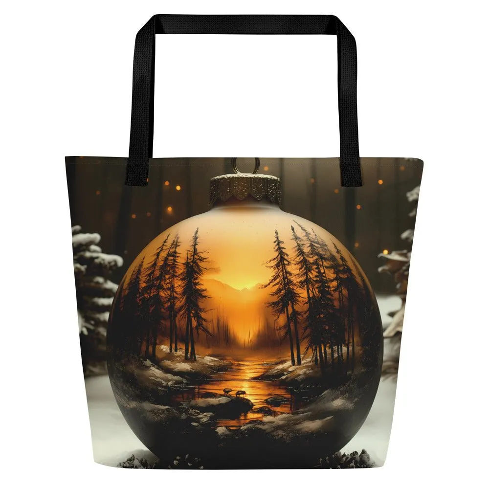 Winter Radiance - Large Tote Bag