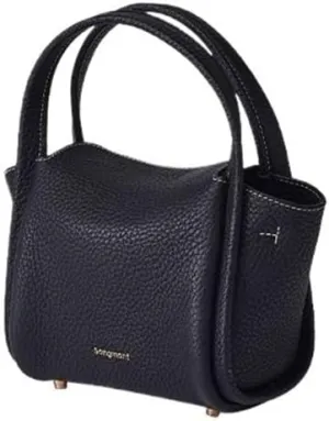 Women's Mini Vegetable Basket Leather Handbag Crossbody Mini Shoulder Bag (Color : Brown, Size : 6.69 * 3.54 * 4.9in)