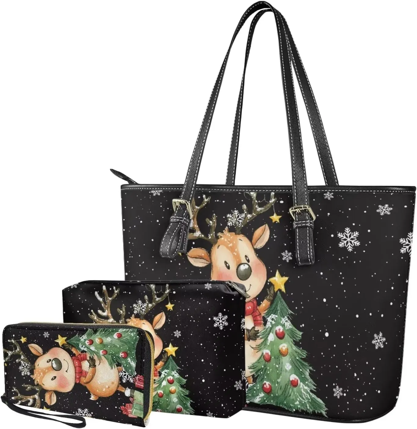 Womens Purses and Handbags Fashion Office Work Handbag Purse 3Pcs Set