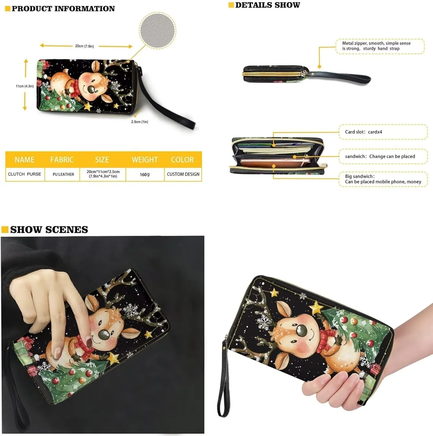 Womens Purses and Handbags Fashion Office Work Handbag Purse 3Pcs Set