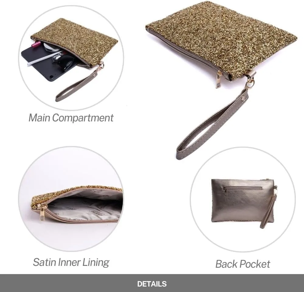 Women's Wristlet Wallet Clutch Purse Handbag with Zipper