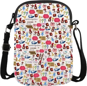 XYANFA Mystery Twins Crossbody Bag Mysteries Themed Gift Mystery Shack Gift Cartoon Movie Lover Gift Mysteries Shoulder Bag
