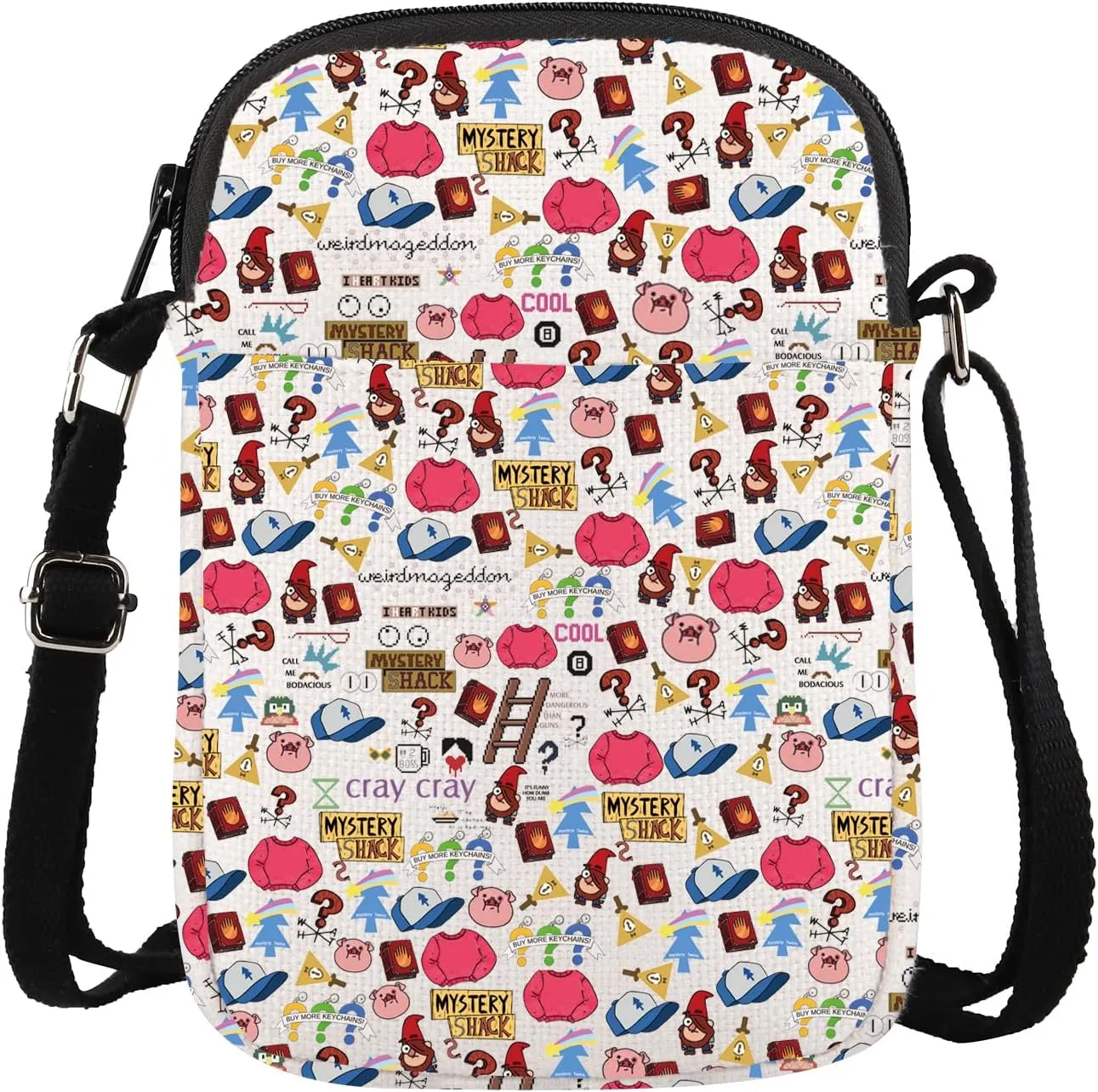 XYANFA Mystery Twins Crossbody Bag Mysteries Themed Gift Mystery Shack Gift Cartoon Movie Lover Gift Mysteries Shoulder Bag